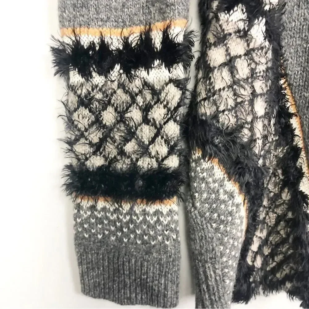ANTHROPOLOGIE | SLEEPING ON SNOW Corby Lodge Button Cardigan Gray Women’s XS